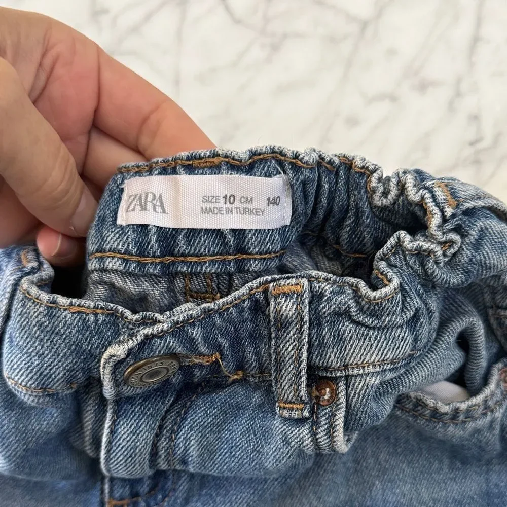 Zara Boys Sz 9 Straight Leg Blue Jeans